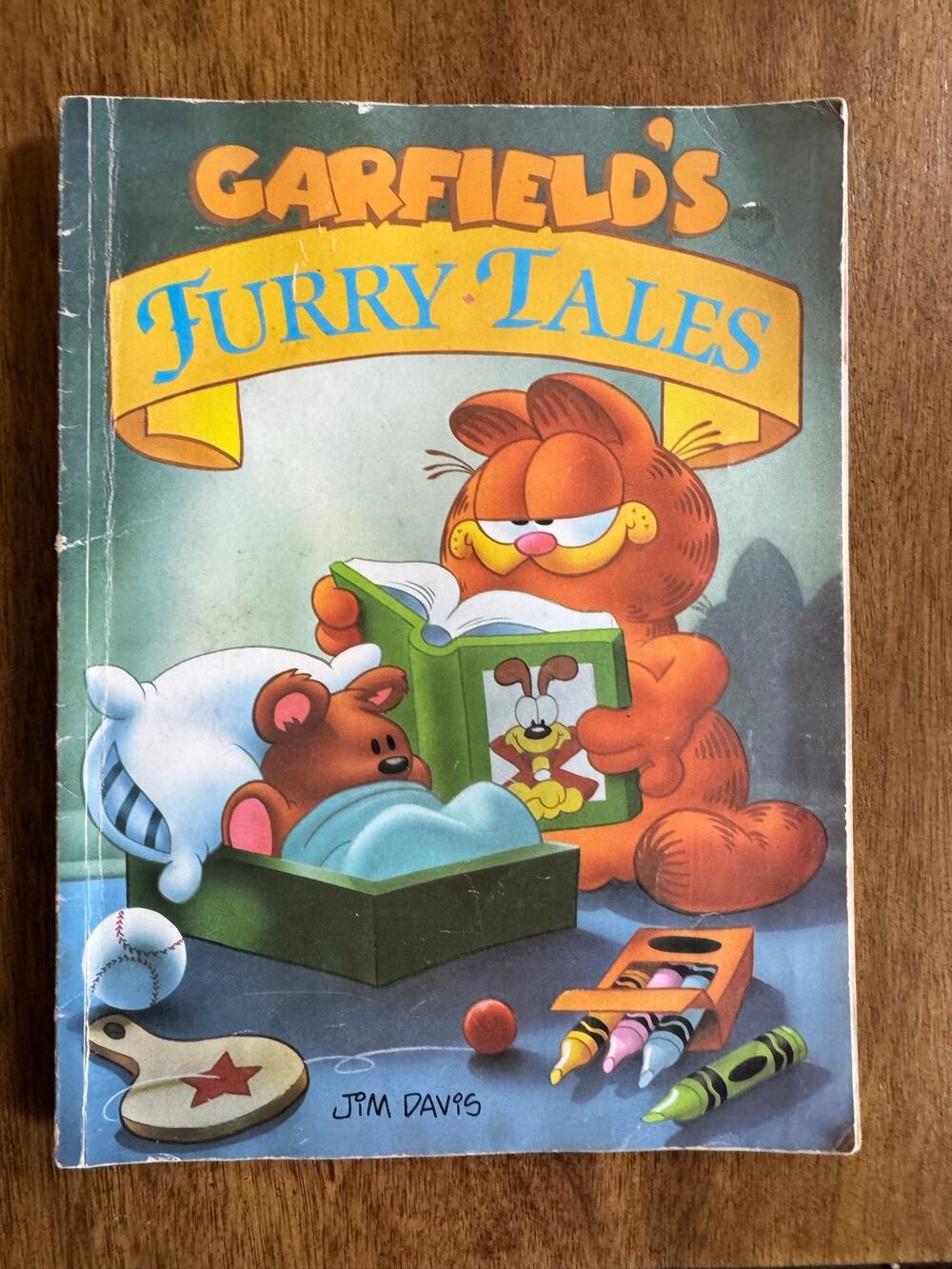Vintage 1989 Garfield’s Furry Tales Jim Davis First Edition Paperback Book